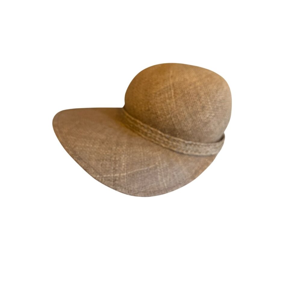 Liz Claiborne Womens Straw Sun Hat With Braided Band Beige